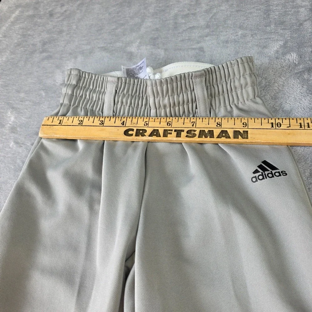 Adidas Youth Baseball T-Ball Softball‎ Pull-Up Pants 2XS Soil Release Gray